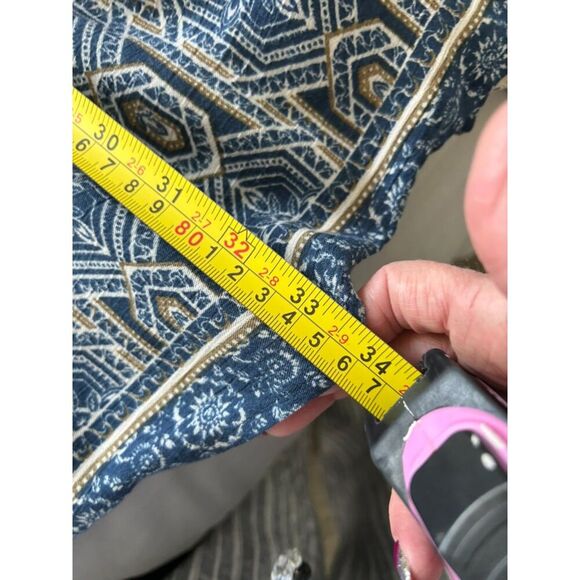 Illa Illa Brand Flare Sleeve Tunic Top Bohemian Style Women's Small Lace Trim - Picture 5 of 11